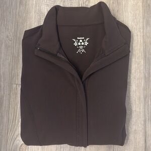 Reebok Brown Utility Jacket with Slim Fit and Long Sleeves